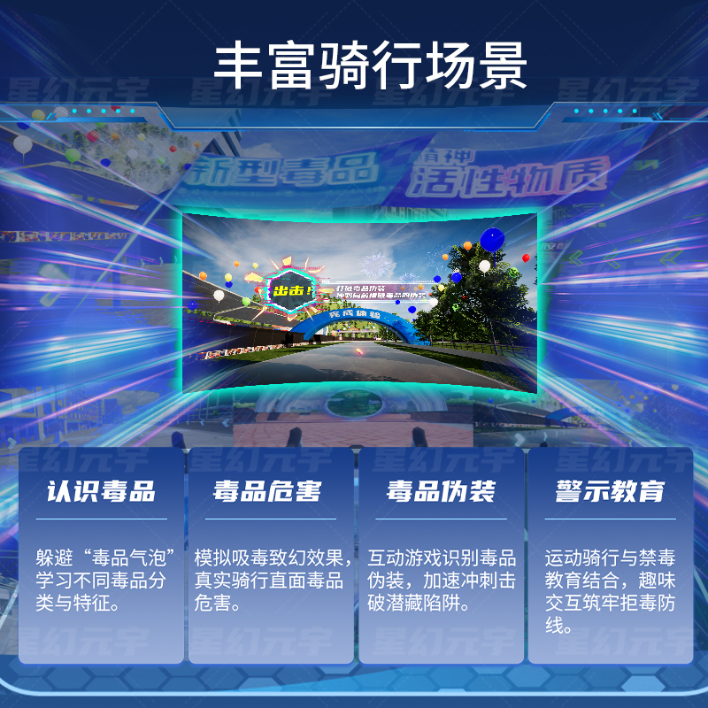 VR禁毒骑行系统